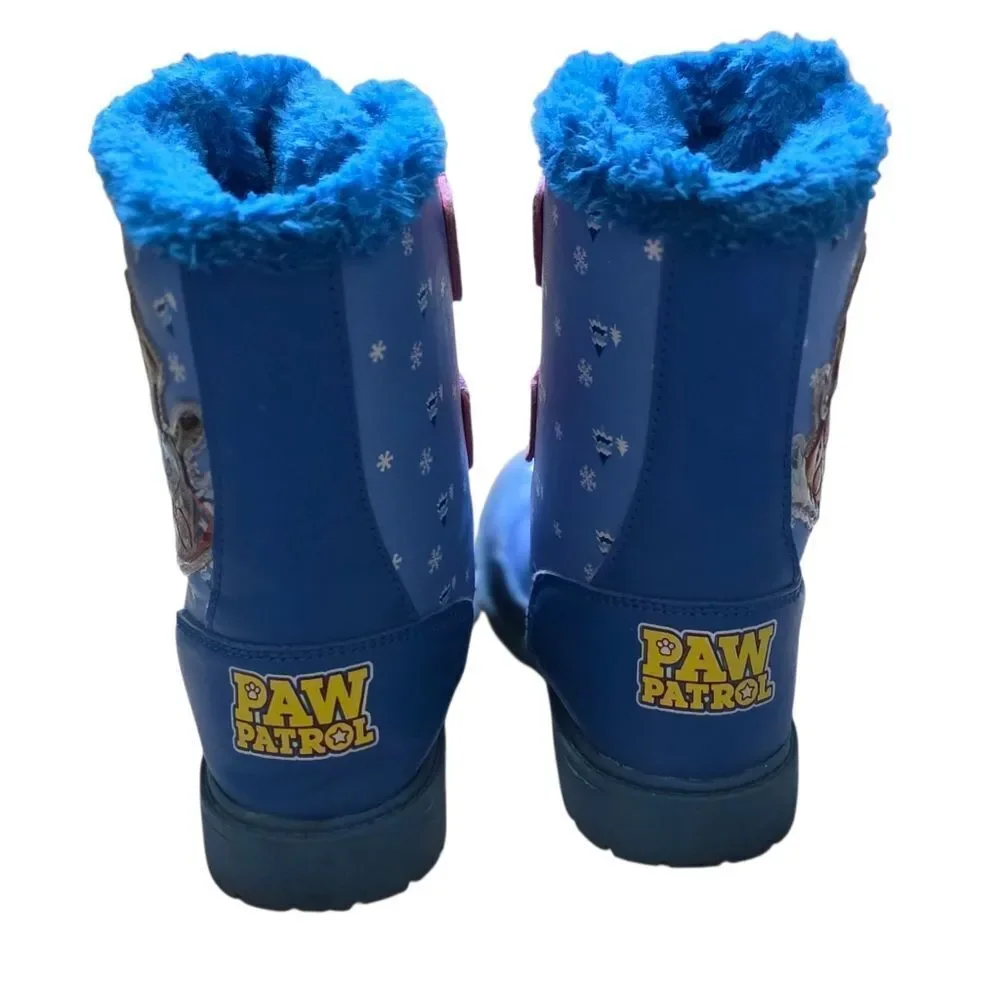 Blue Paw Patrol Velcro Winter Boots
